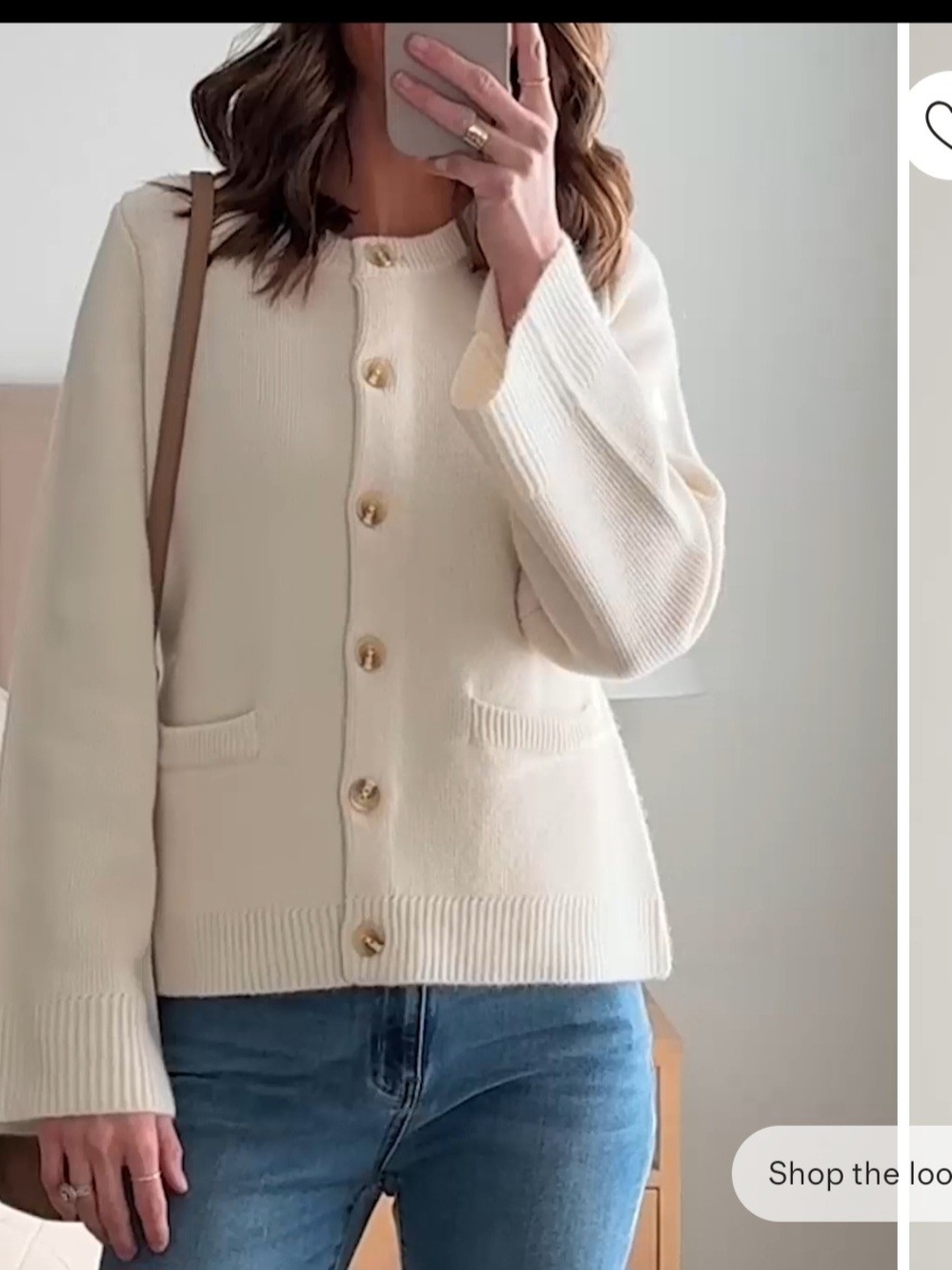 Quince Structured Cardigan In Ivory NWT 🎉